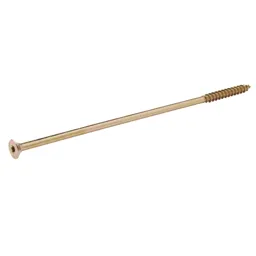 Diall Yellow zinc-plated Steel Wood Screw (Dia)10mm (L)300mm