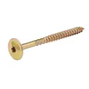 Diall Wafer Yellow-passivated Carbon steel Screw (Dia)8mm (L)100mm