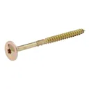 Diall Yellow zinc-plated Carbon steel Wood Screw (Dia)8mm (L)120mm