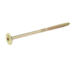 Diall Wafer Yellow-passivated Carbon steel Screw (Dia)8mm (L)160mm