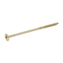 Diall Yellow zinc-plated Carbon steel Wood Screw (Dia)8mm (L)200mm