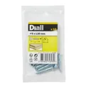 Diall Hex Zinc-plated Carbon steel Coach screw (Dia)5mm (L)30mm, Pack of 10