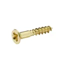 Diall Brass Screw (Dia)3.5mm (L)20mm, Pack of 25