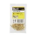 Diall Brass Wood Screw (Dia)3.5mm (L)25mm, Pack of 25