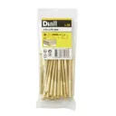 Diall Brass Wood Screw (Dia)5mm (L)70mm, Pack of 25