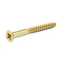 Diall Brass Screw (Dia)6mm (L)60mm, Pack of 25