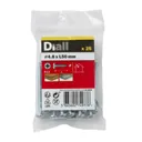 Diall PZ Pan head Zinc-plated Hardened steel Screw (Dia)4.8mm (L)50mm, Pack of 25