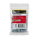 Diall Pan head Zinc-plated Carbon steel Screw (Dia)6.3mm (L)19mm, Pack of 25