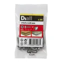 Diall Pan head Stainless steel Screw (Dia)4.8mm (L)19mm, Pack of 25