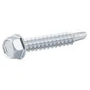Diall Zinc-plated Carbon steel Metal Screw (Dia)5.5mm (L)32mm, Pack of 100