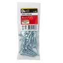 Diall Zinc-plated Carbon steel Metal Screw (Dia)5.5mm (L)38mm, Pack of 25