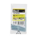 Diall Yellow zinc-plated Carbon steel Dowel screw (Dia)6mm (L)60mm, Pack of 5
