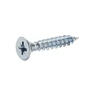 Diall Zinc-plated Carbon steel Wood Screw (Dia)5mm (L)30mm, Pack of 20