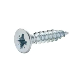 Diall Zinc-plated Carbon steel Wood Screw (Dia)6mm (L)30mm, Pack of 20
