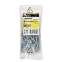Diall Zinc-plated Carbon steel Wood Screw (Dia)6mm (L)50mm, Pack of 20