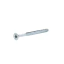 Diall Zinc-plated Carbon steel Wood Screw (Dia)6mm (L)80mm, Pack of 20