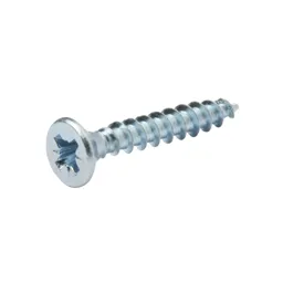 Diall Zinc-plated Carbon steel Wood Screw (Dia)4mm (L)50mm, Pack of 100