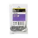 Diall M12 Stainless steel Medium Flat Washer, Pack of 10
