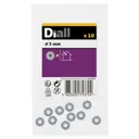 Diall M3 Carbon steel Flat Washer, Pack of 10