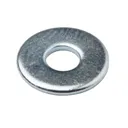 Diall M4 Carbon steel Flat Washer, Pack of 100