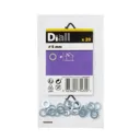 Diall M5 Carbon steel Small Flat Washer, Pack of 20