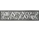 GoodHome Neva Leaf 1/4 Fence panel (W)0.44m (H)1.79m