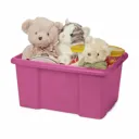 Form Fitty Pink 26L Plastic Stackable Storage box