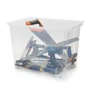 Form Kaze Clear 63L Plastic XXL Stackable Storage box