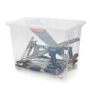 Form Kaze Clear 63L Plastic XXL Stackable Storage box