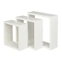 Form Rigga White Cube Cube shelf (D)98mm, Set of 3