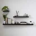 Form Cusko Black Floating shelf (L)300mm (D)235mm