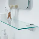 Form Eono Clear Glass Shelf (L)600mm (D)150mm