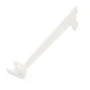 Form Hang White Powder-coated Steel Single slot bracket (H)90mm