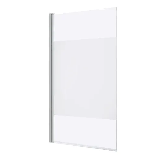 GoodHome Calera Frosted effect 1 Panel Bath screen, (W)850mm