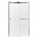 GoodHome Naya Clear Framed Sliding Shower Door (W)1200mm