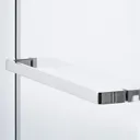GoodHome Naya Clear Frameless Pivot Shower Door (W)760mm