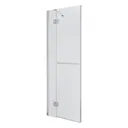 GoodHome Naya Clear Framed Full open pivot Shower Door (W)800mm