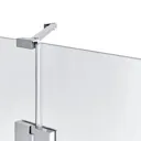 GoodHome Naya Clear Framed Full open pivot Shower Door (W)1200mm
