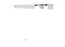 Kidal Sliding wardrobe door track set (L)2000mm (W)45mm
