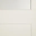 Glazed Pre-painted White Pine LH & RH External Front Door, (H)1981mm (W)762mm