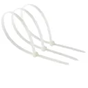 Diall White Cable tie (L)400mm, Pack of 50