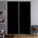 Valla Dark grey Sliding Wardrobe Door (H)2260mm (W)622mm