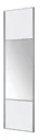 Valla White Mirrored Sliding Wardrobe Door (H)2260mm (W)922mm