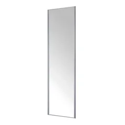 Valla Silver effect Mirrored Sliding Wardrobe Door (H)2260mm (W)622mm