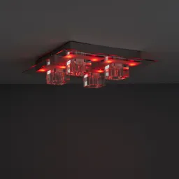 Fama Chrome effect 4 Lamp Ceiling light