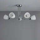 Cura Chrome effect 5 Lamp Ceiling light
