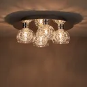 Carmenta Chrome effect 4 Lamp Ceiling light