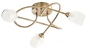 Egeria Antique brass effect 3 Lamp Ceiling light