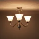 Dives Chrome effect 3 Lamp Ceiling light