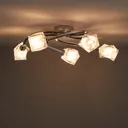 Glacies Brushed Chrome effect 5 Lamp Ceiling light